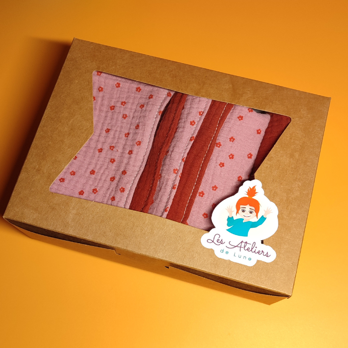 Coffret "Débarbouillettes" en double gaze