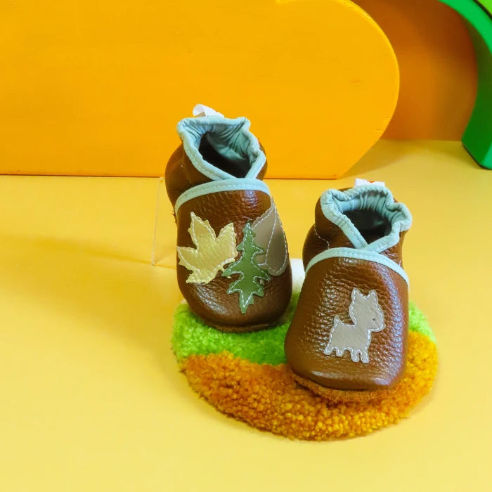 Chaussons ~ Biche & Feuilles b
