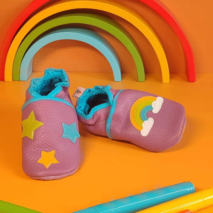 Chaussons ~ Arc-en-ciel & Etoile