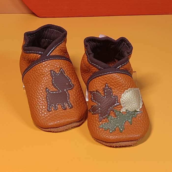 Chaussons ~ Biche & Feuilles