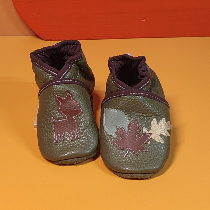 Chaussons ~ Biche & Feuilles