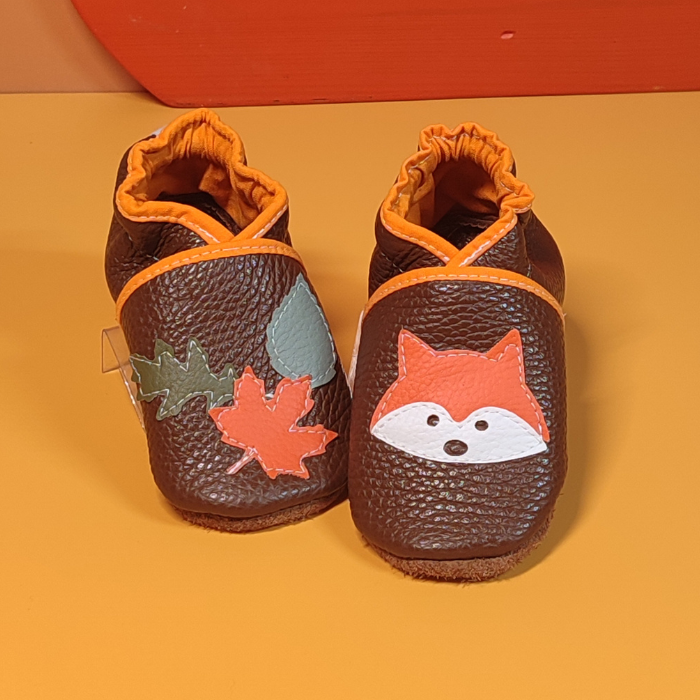 Chaussons ~ Renardeau & Feuilles