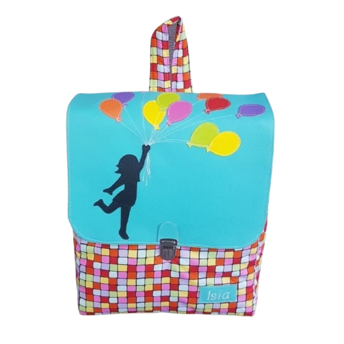 Sac "Maternelle" ~ Fillette aux ballons