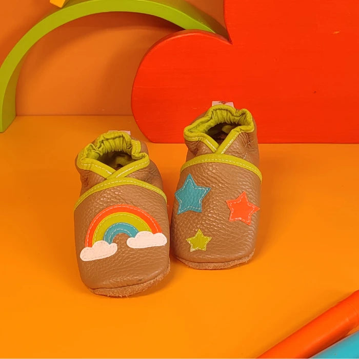 Chaussons ~ Arc-en-ciel & Etoile