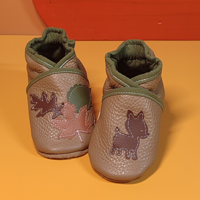 Chaussons ~ Biche & Feuilles