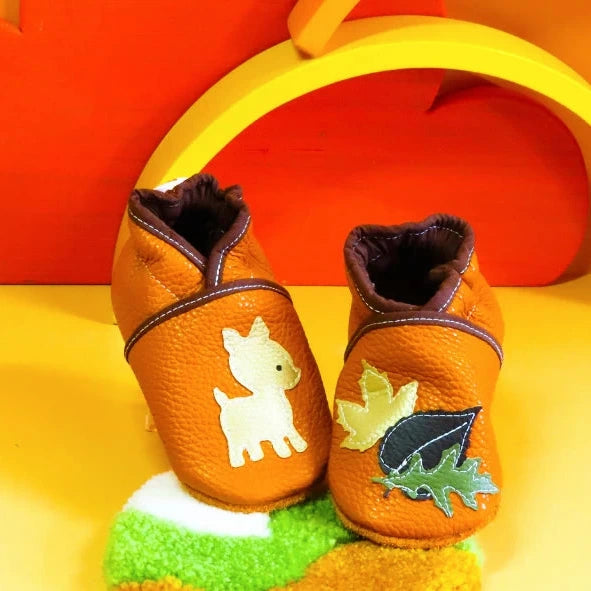 Chaussons ~ Biche & Feuilles b
