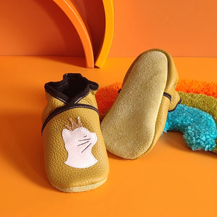 Chaussons ~ Chat couronné
