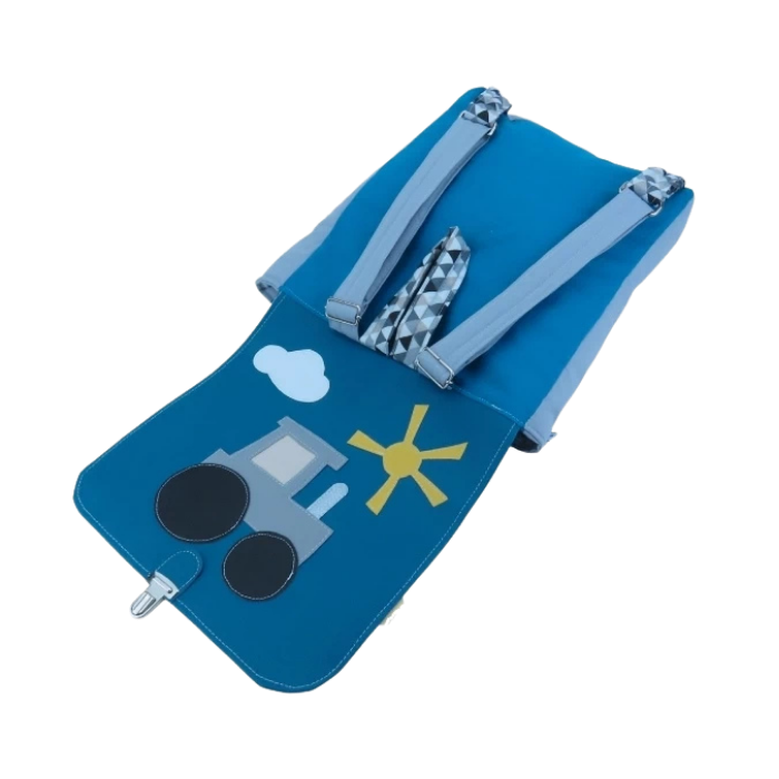 Sac "Maternelle" ~ Tracteur Nuage & Soleil