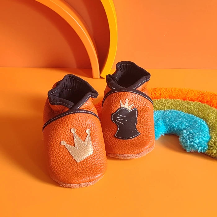 Chaussons ~ Chat & Couronne
