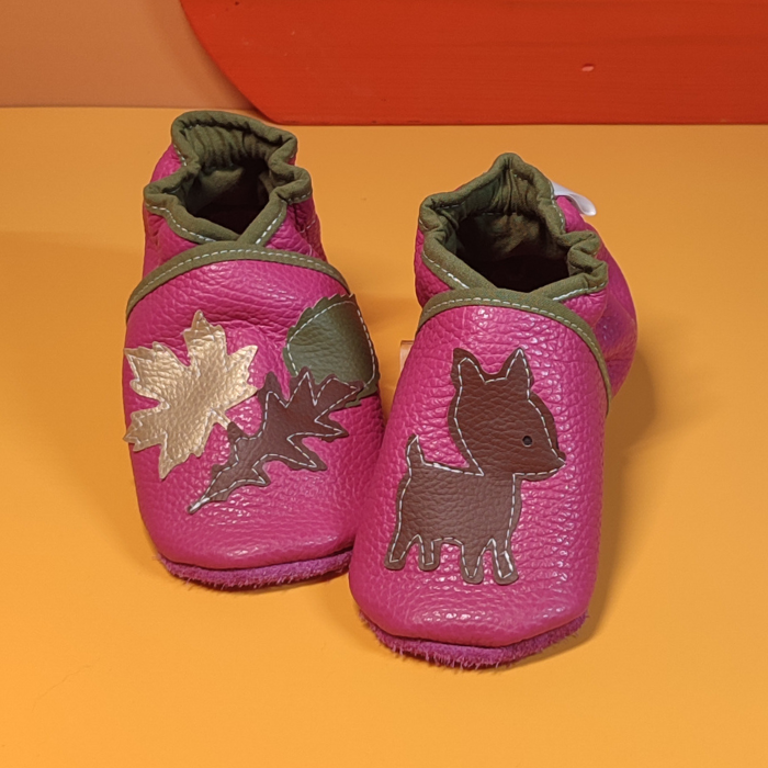 Chaussons ~ Biche & Feuilles