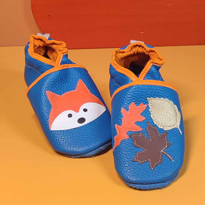Chaussons ~ Renardeau & Feuilles