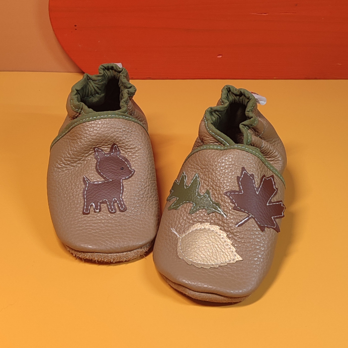 Chaussons ~ Biche & Feuilles
