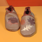 Chaussons ~ Hérisson & Feuilles