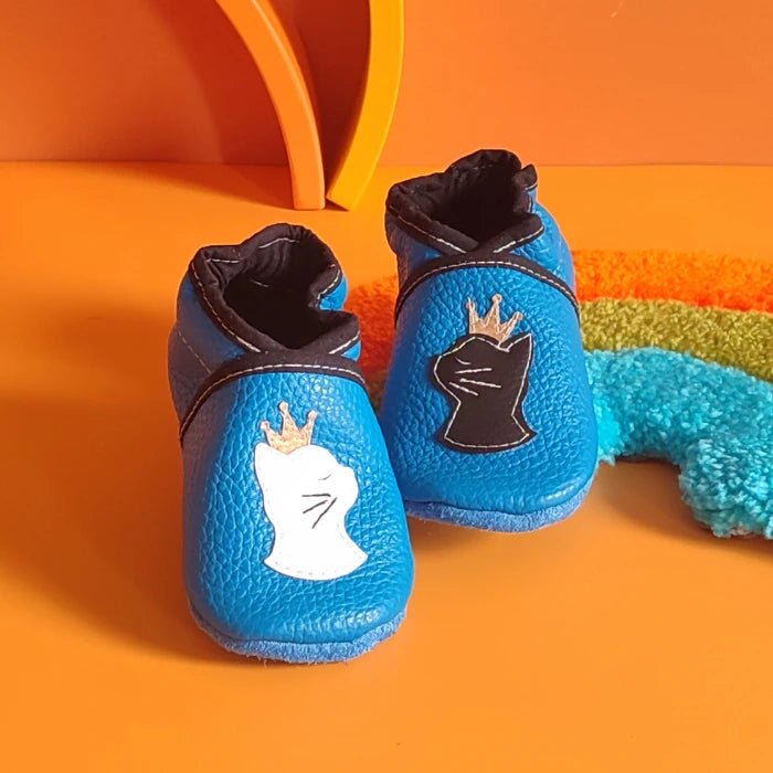 Chaussons ~ Chat couronné