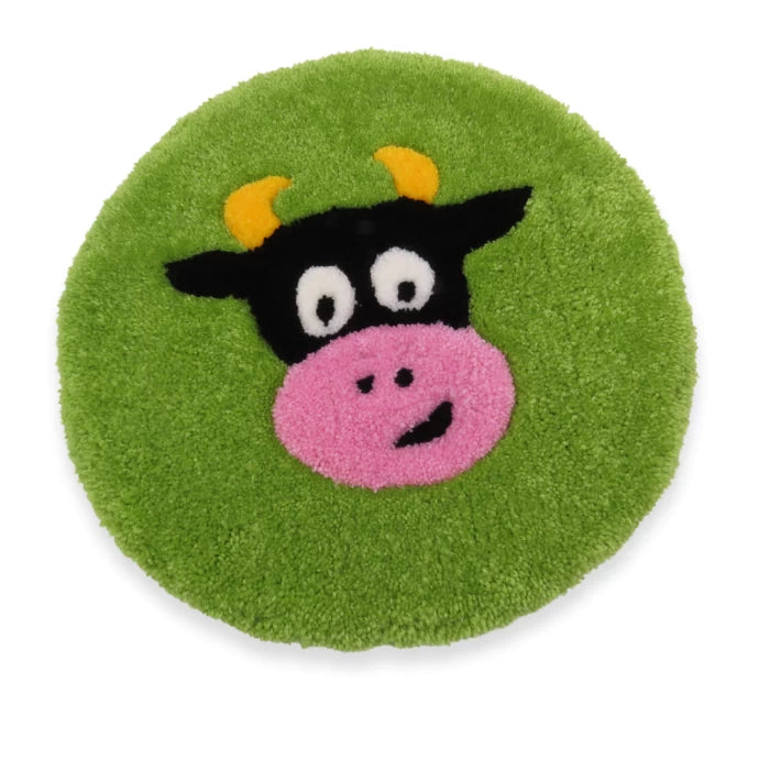 Tapis tufté ~“Marguerite la vache” / disponible
