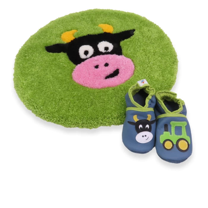 Tapis tufté ~“Marguerite la vache” / disponible