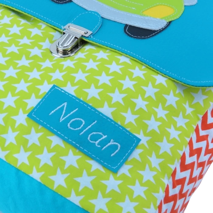 Sac "Maternelle" ~ Chouette & sanglier en voiture