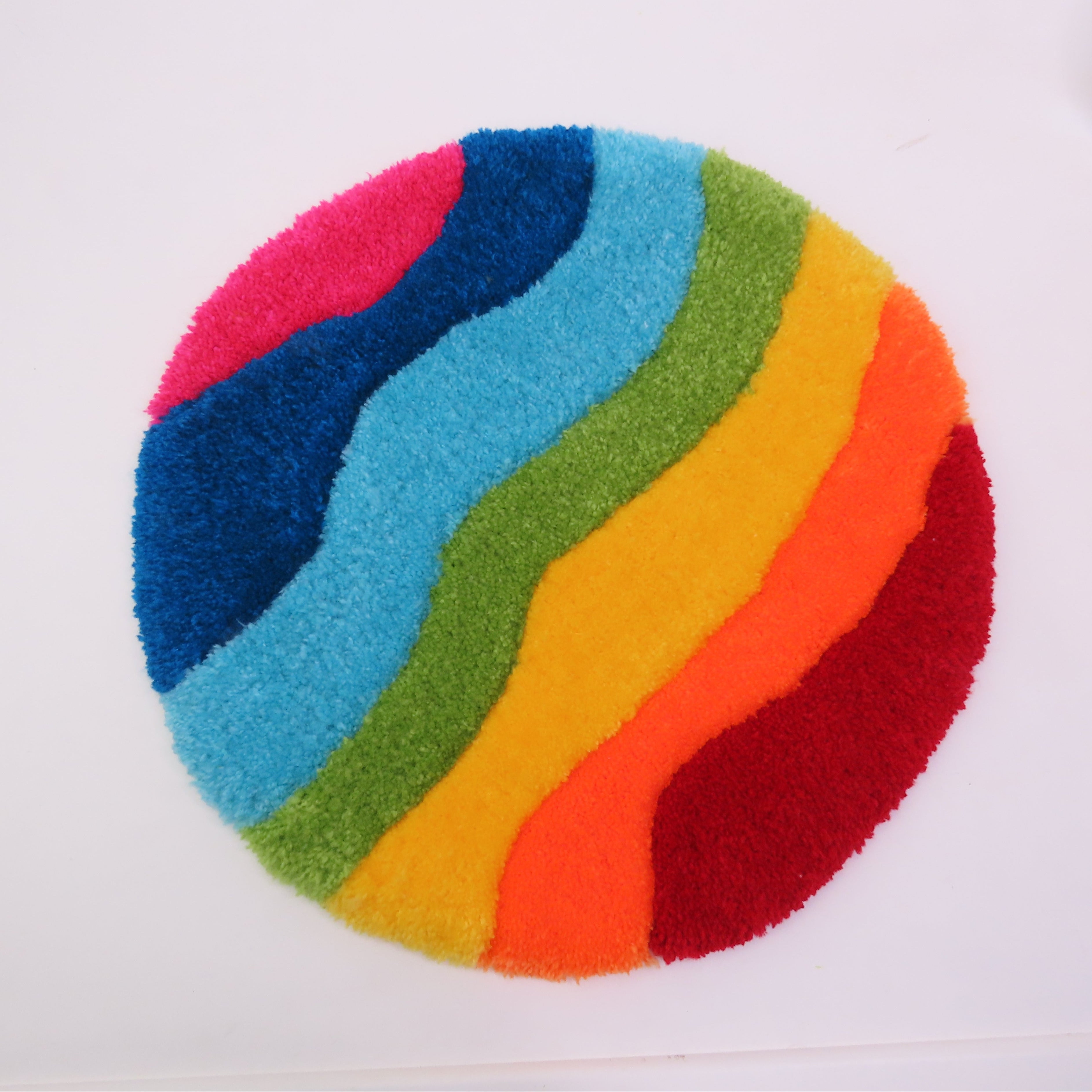 Tapis tufté ~ Arc en Ciel/ disponible