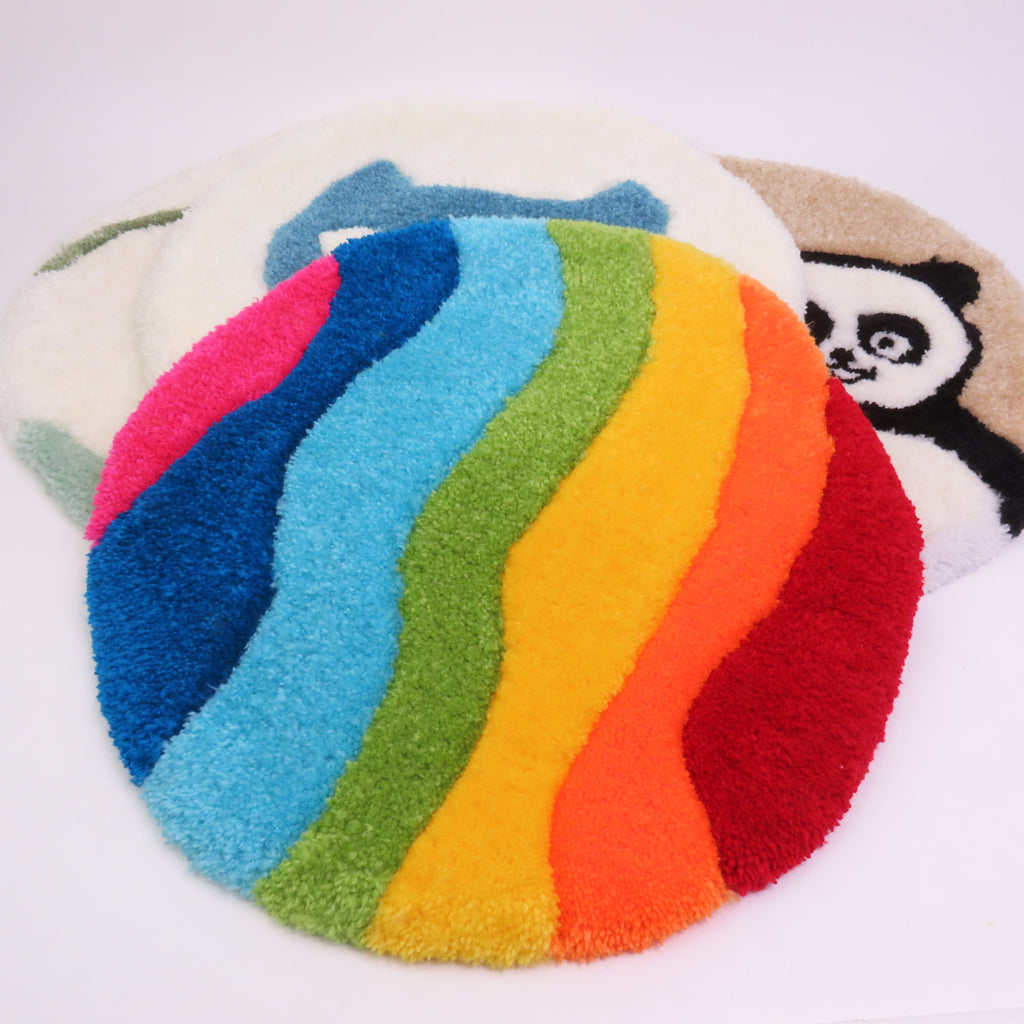 Tapis tufté ~ Arc en Ciel/ disponible