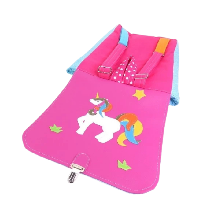sac-maternelle-licorne-fuchsia-vert-enfant-ouvert