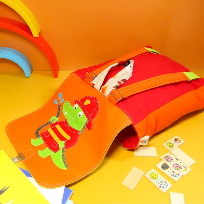 Sac "Maternelle" ~ Croco Pompier