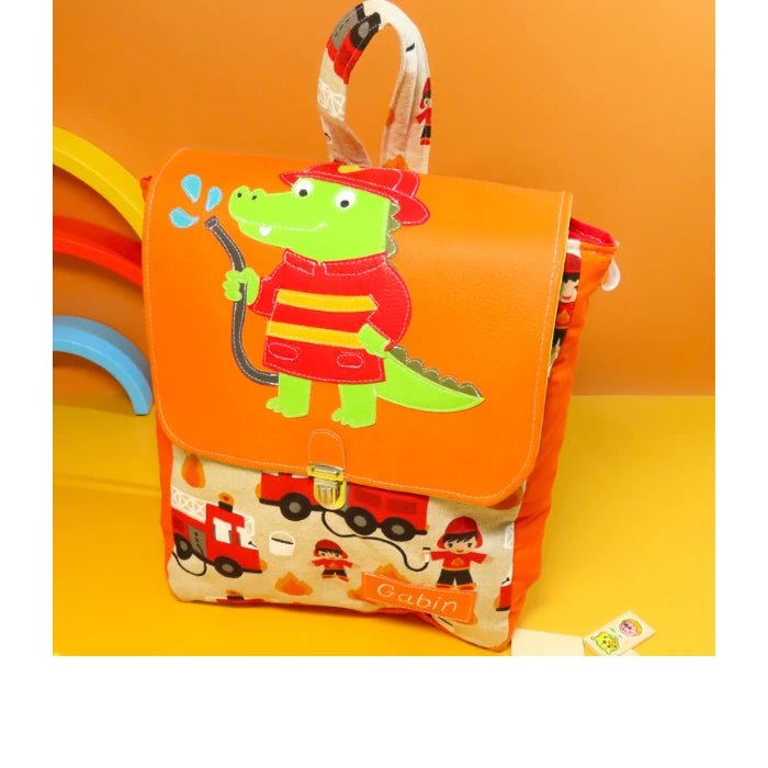 Sac "Maternelle" ~ Croco Pompier