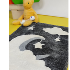 Tapis tufté ~“Lune et Nuages”