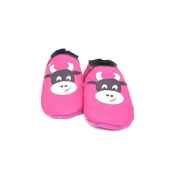 Chaussons cuir souple - Vache