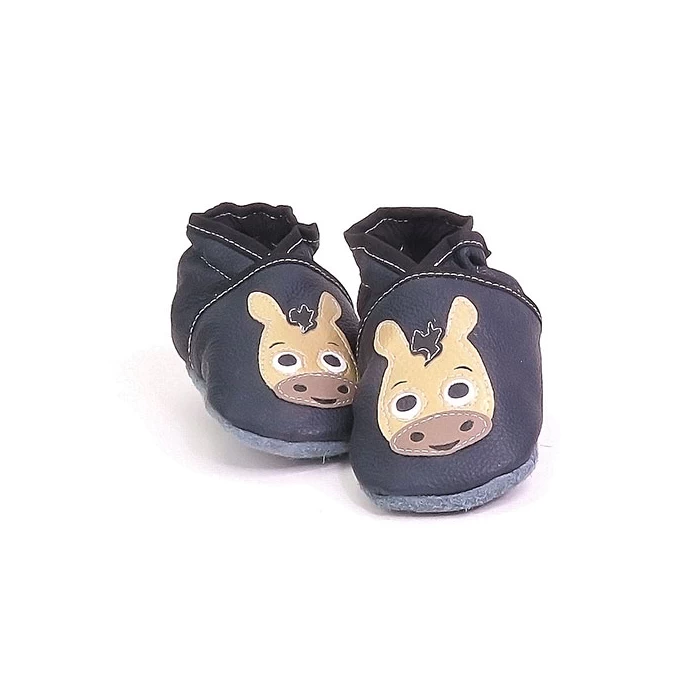 Chaussons cuir souple - Poulain & sa crinière