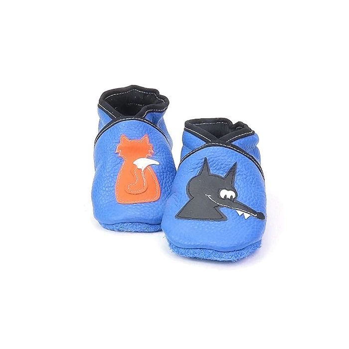 Chaussons cuir souple - Renard & Loup