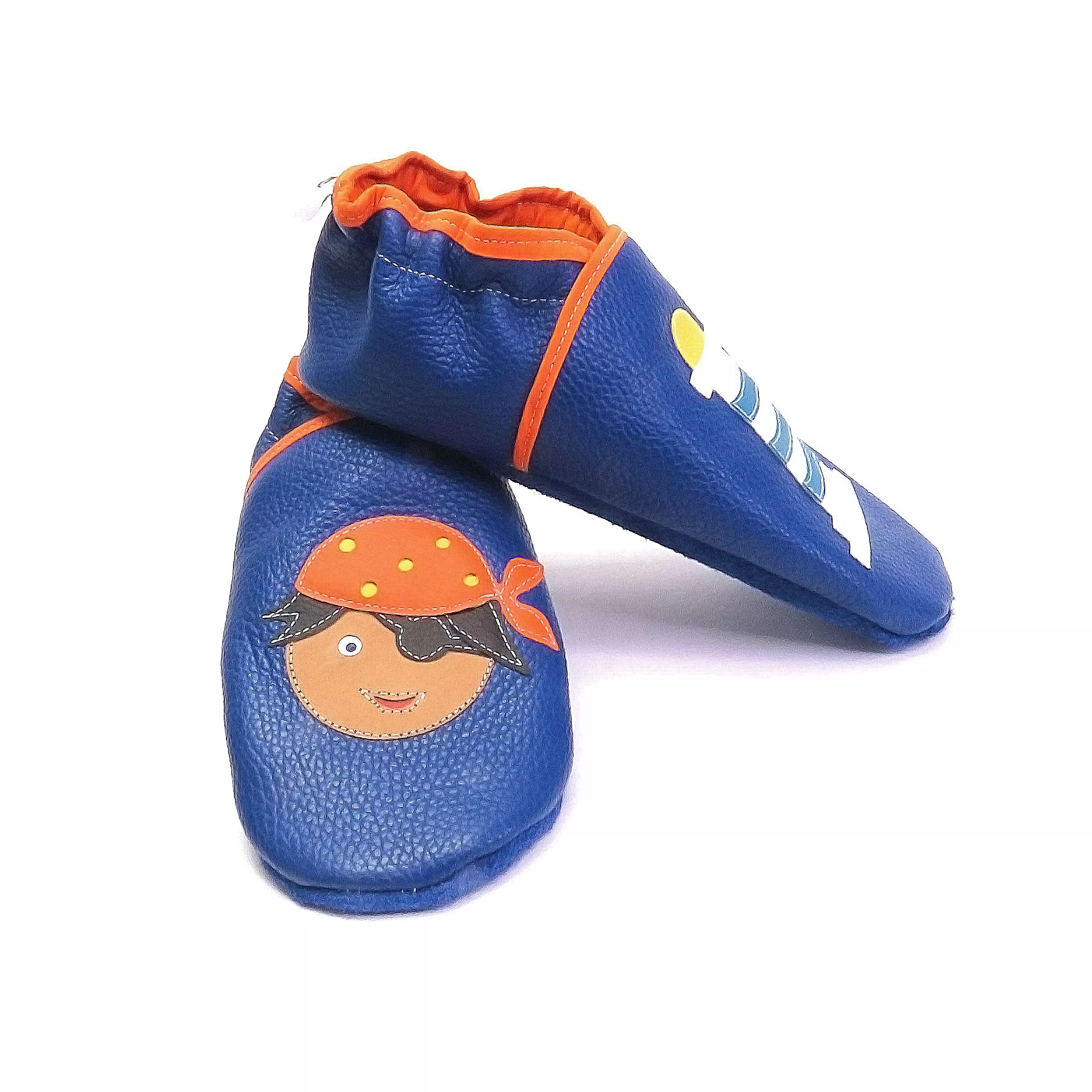 chaussons cuir souple le pirate et phare