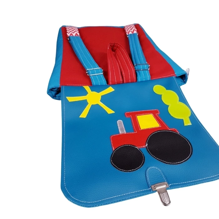 sac maternelle tracteur arbre soleil