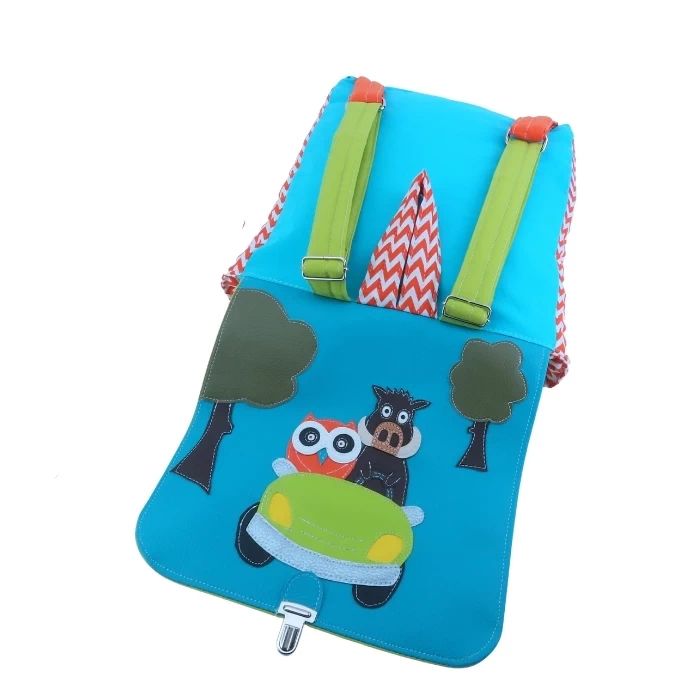 sac maternelle Voiture Chouette & sanglier