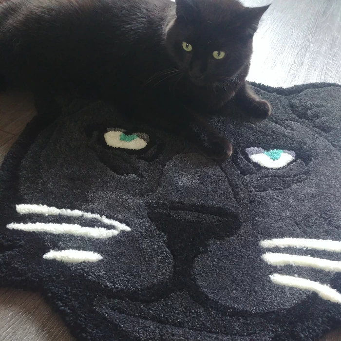 tapis personnalisé panthère