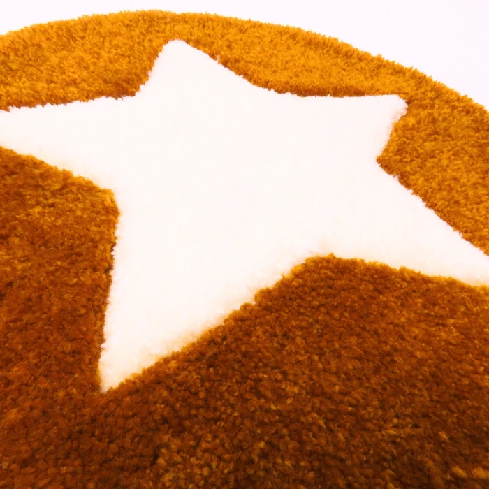 Tapis tufté, " Etoile"