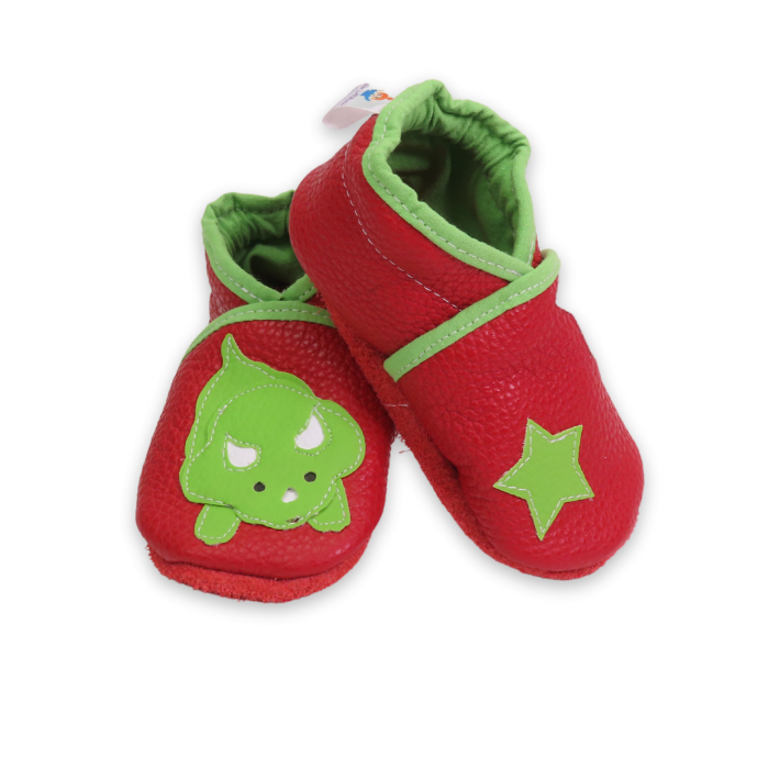 Chausson cuir Triceratops