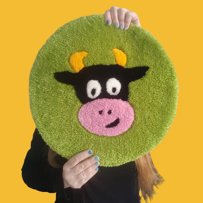 Tapis tufté, Marguerite la vache