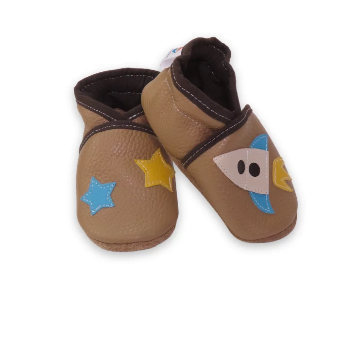 chausson souple fusée et étoiles 19/20