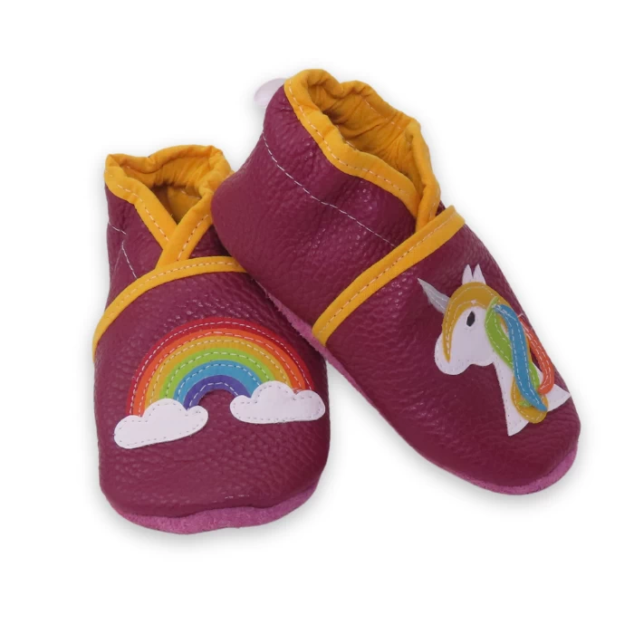 chausson souple arc en ciel , et licorne 21/22