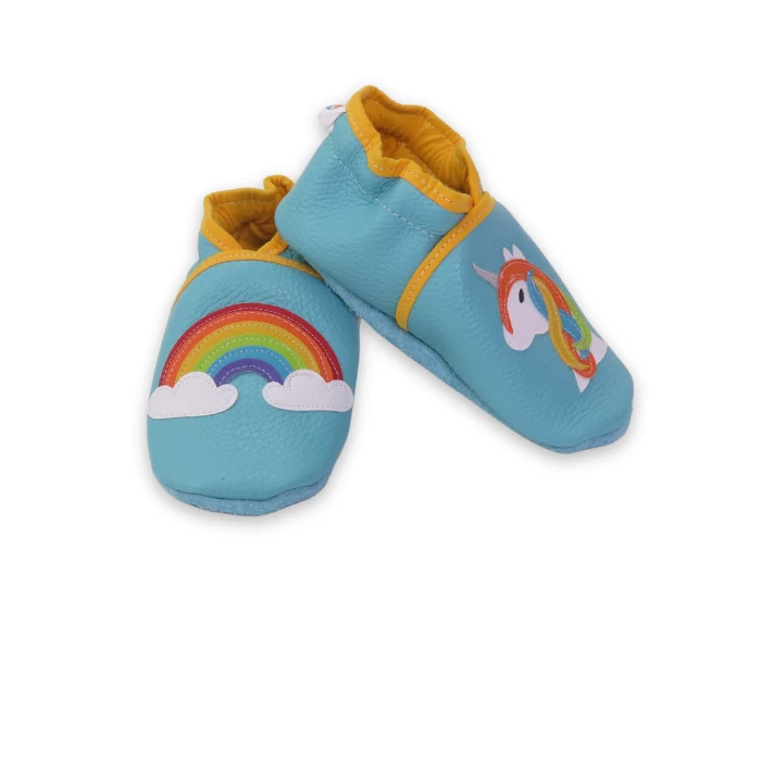 chausson souple licorne , arc en ciel 27/28