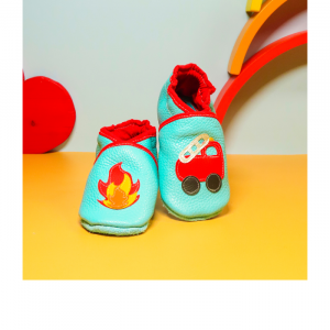 Chaussons bébé camion pompier