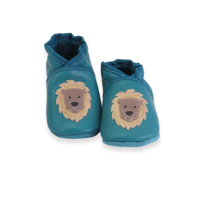 chaussons souple en cuir emeraude Lion 21/22