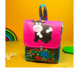 sac maternelle avec une vache sur le rabat