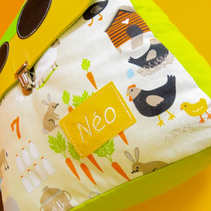 sac maternelle tracteur arbre nuage