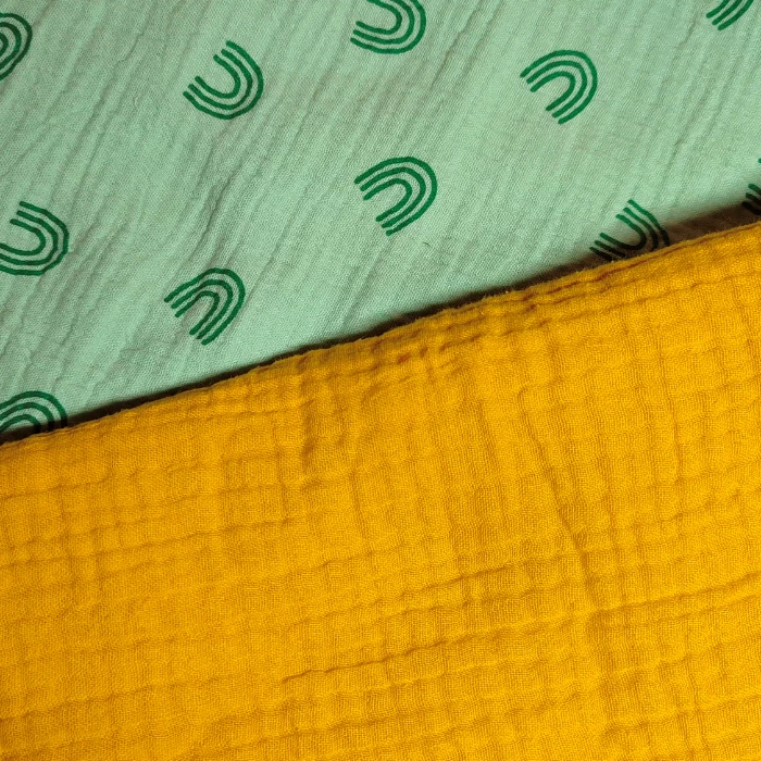 grandes débarbouillettes double gaze 25 cm